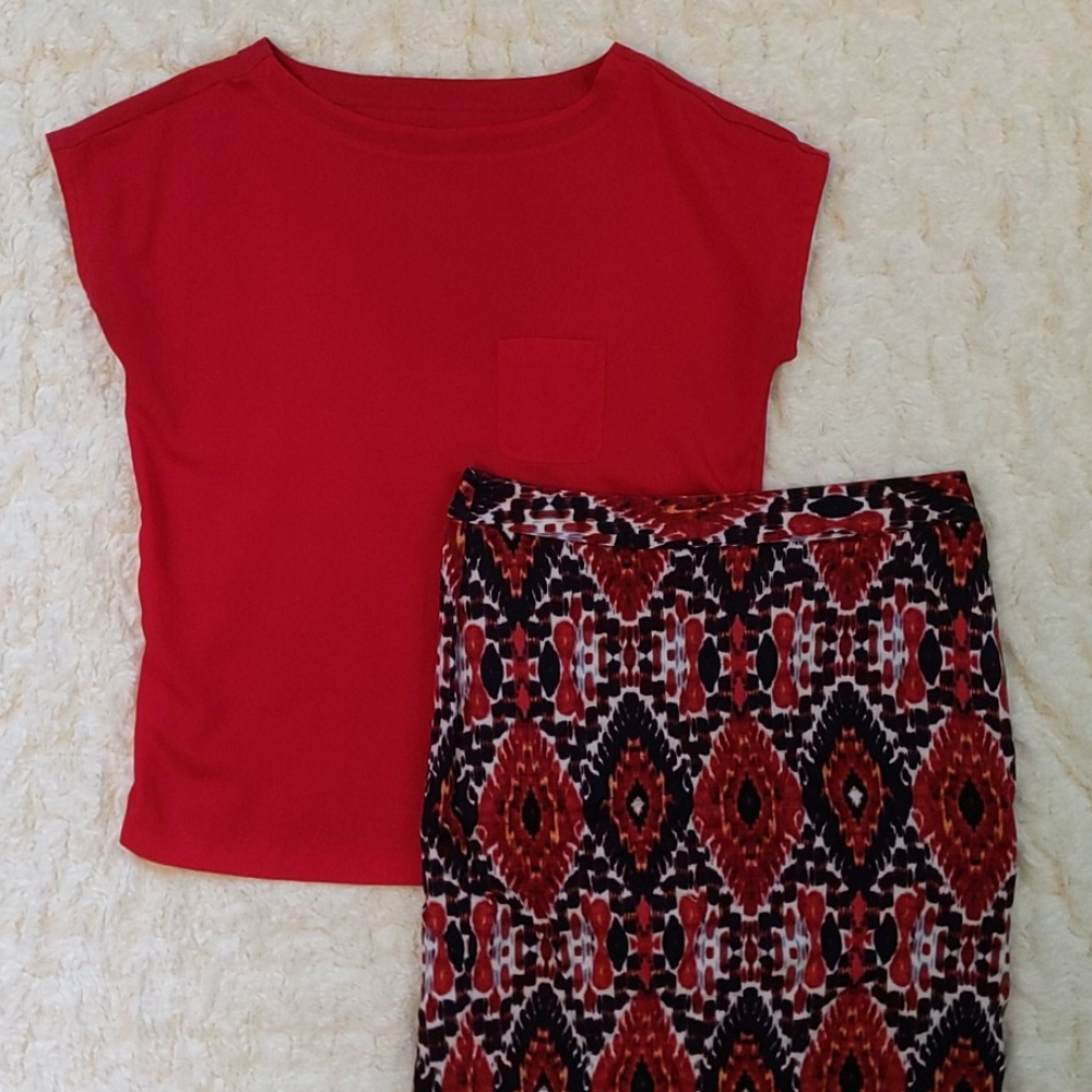Bundle - Blouse and Skirt Outfit 🔥